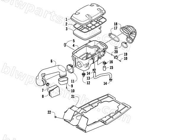 AIR INTAKE ASSEMBLY diagram