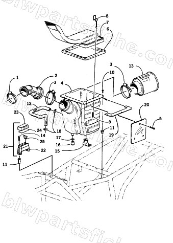 AIR INTAKE ASSEMBLY diagram