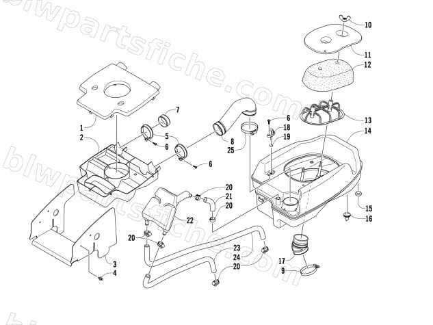 AIR INTAKE ASSEMBLY diagram