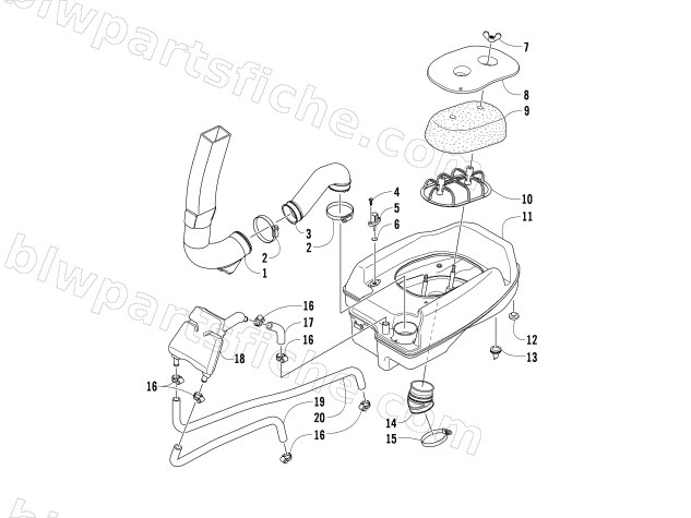 AIR INTAKE ASSEMBLY diagram