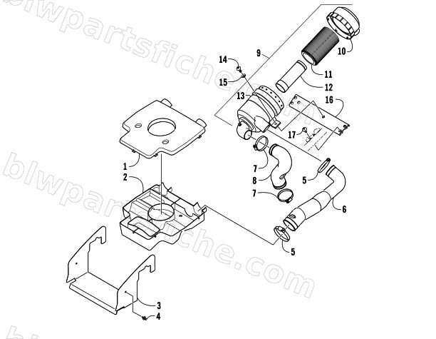 AIR INTAKE ASSEMBLY diagram