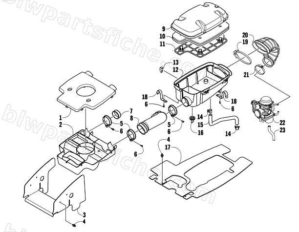 AIR INTAKE ASSEMBLY diagram