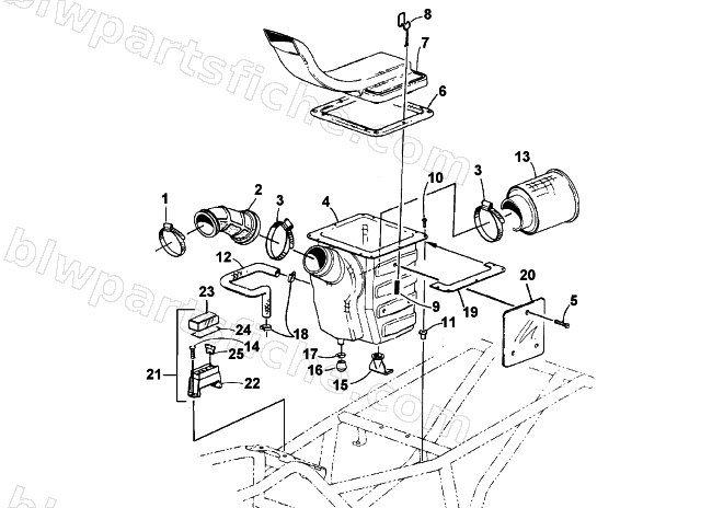AIR INTAKE ASSEMBLY diagram