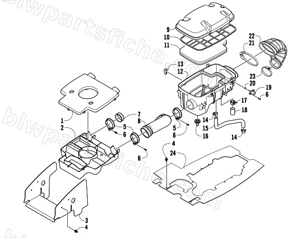 AIR INTAKE ASSEMBLY diagram