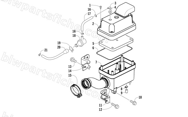 AIR INTAKE ASSEMBLY diagram