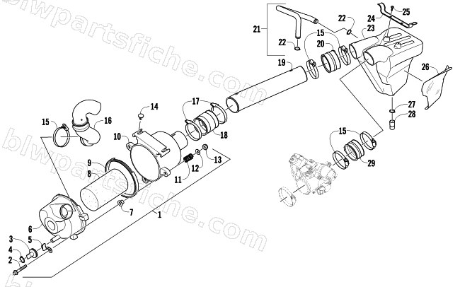 AIR INTAKE ASSEMBLY diagram