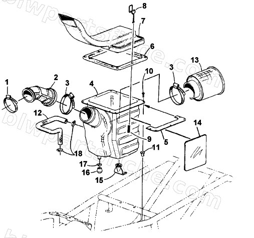 AIR INTAKE ASSEMBLY diagram