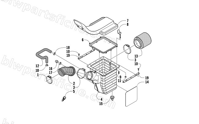 AIR INTAKE ASSEMBLY diagram