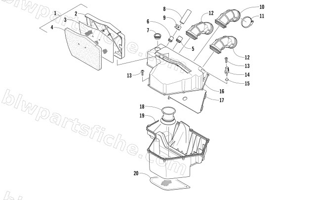 AIR INTAKE ASSEMBLY diagram