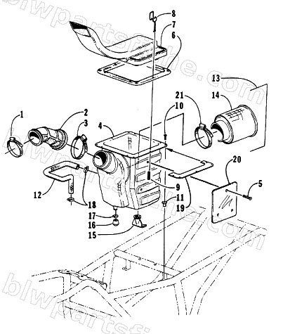 AIR INTAKE ASSEMBLY diagram