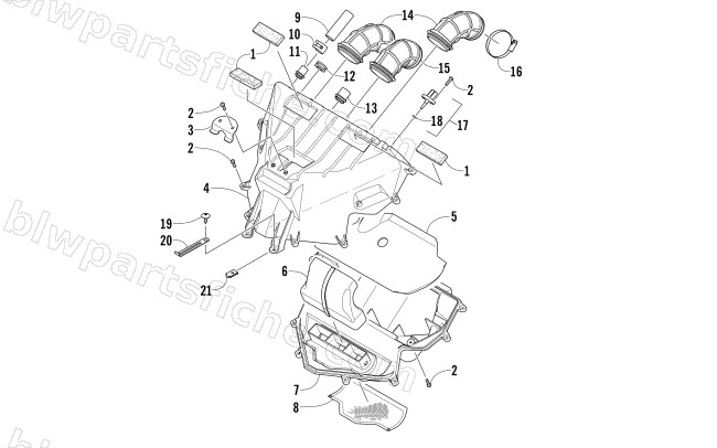 AIR INTAKE ASSEMBLY diagram