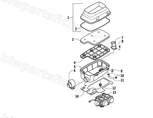 AIR INTAKE ASSEMBLY diagram