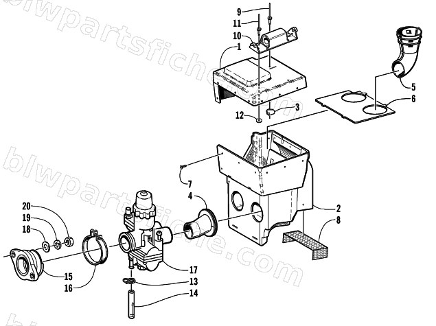 AIR SILENCER ASSEMBLY diagram