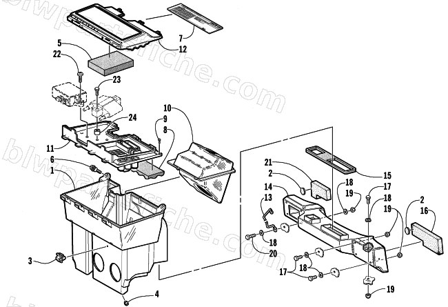 AIR SILENCER ASSEMBLY diagram