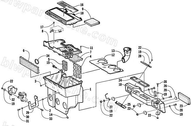AIR SILENCER ASSEMBLY diagram