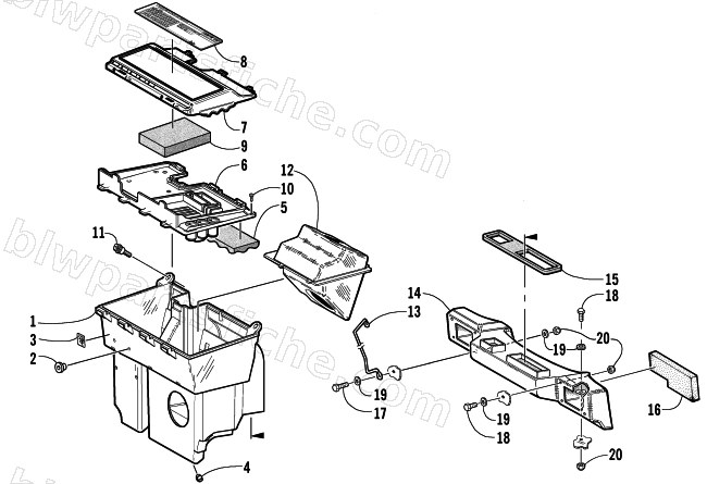 AIR SILENCER ASSEMBLY diagram