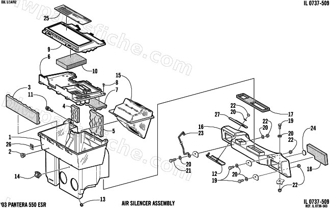 AIR SILENCER ASSEMBLY diagram