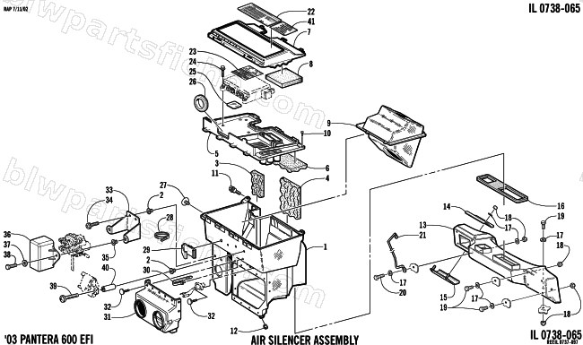 AIR SILENCER ASSEMBLY diagram