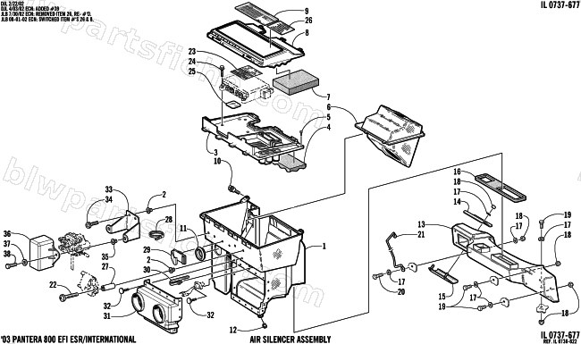 AIR SILENCER ASSEMBLY diagram