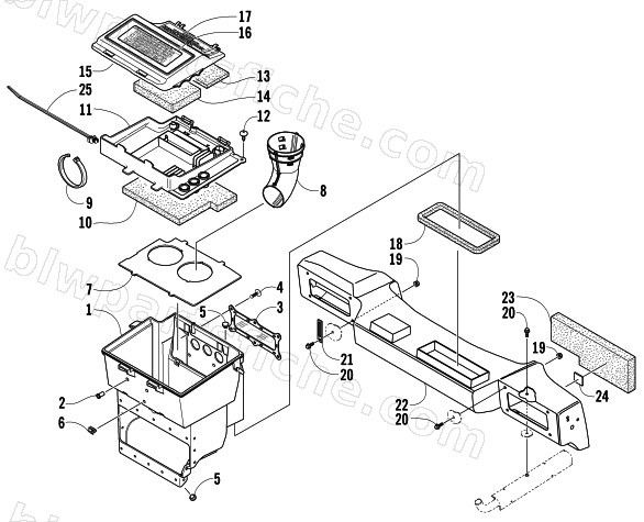 AIR SILENCER ASSEMBLY diagram