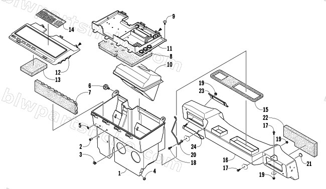 AIR SILENCER ASSEMBLY diagram