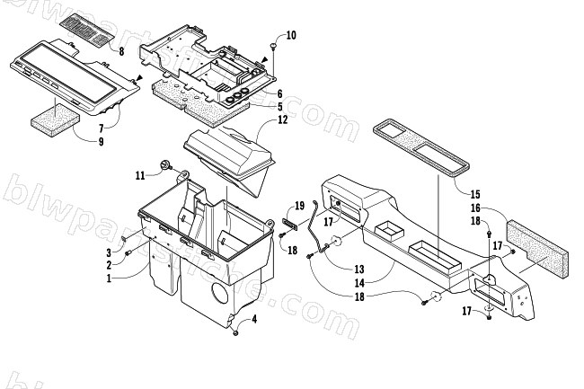 AIR SILENCER ASSEMBLY diagram