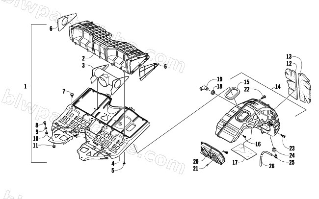 AIR SILENCER ASSEMBLY diagram