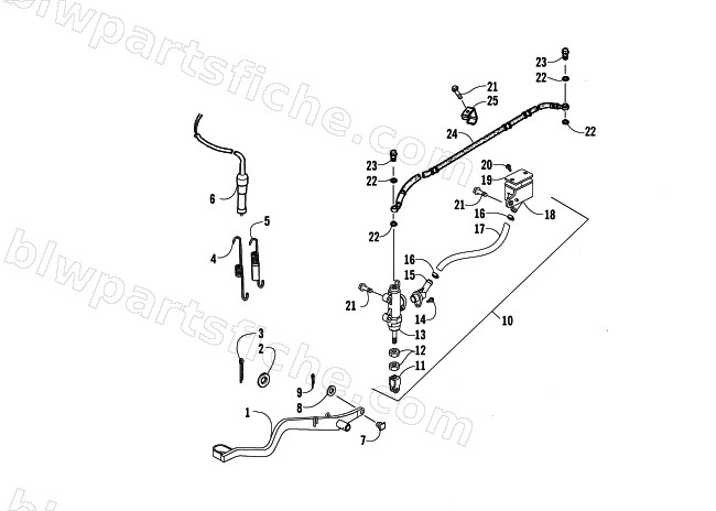 AUXILIARY BRAKE ASSEMBLY diagram