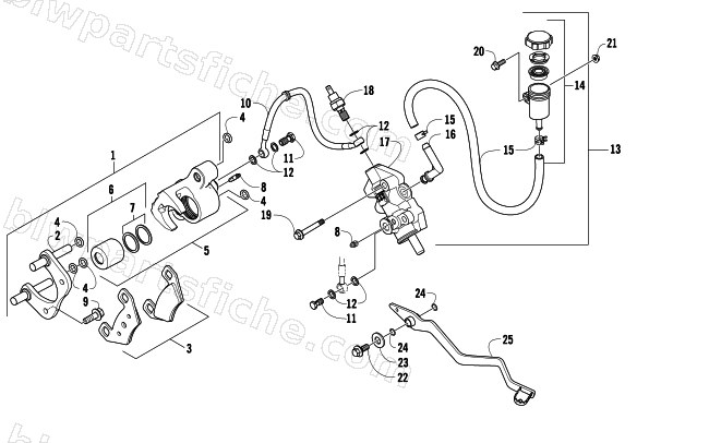 AUXILIARY BRAKE ASSEMBLY diagram