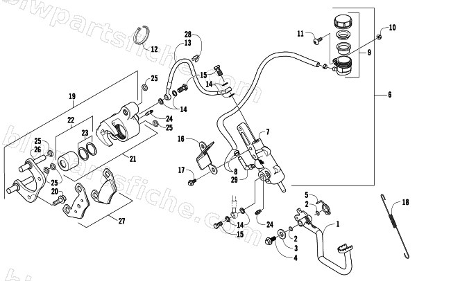 AUXILIARY BRAKE ASSEMBLY diagram