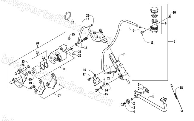 AUXILIARY BRAKE ASSEMBLY diagram