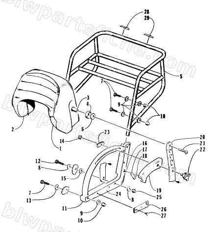 BACKREST ASSEMBLY diagram