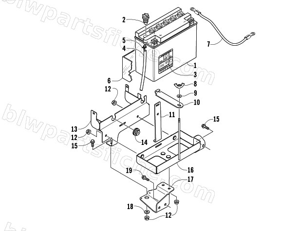 BATTERY ASSEMBLY diagram