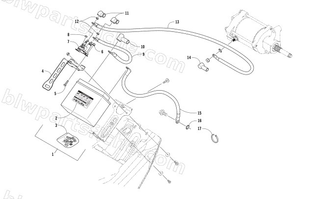 BATTERY ASSEMBLY diagram