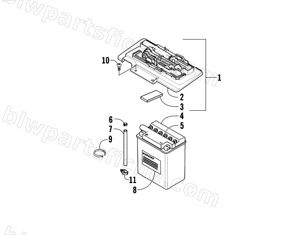 BATTERY ASSEMBLY diagram