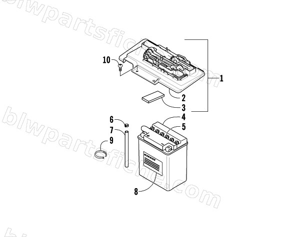BATTERY ASSEMBLY diagram