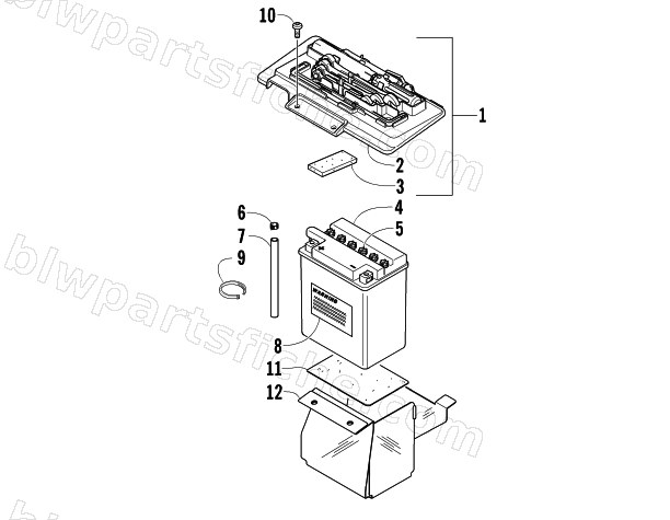 BATTERY ASSEMBLY diagram