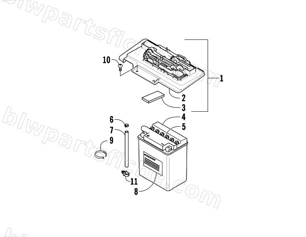 BATTERY ASSEMBLY diagram