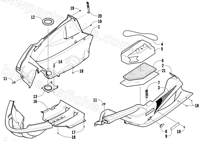 BELLY PAN ASSEMBLY diagram