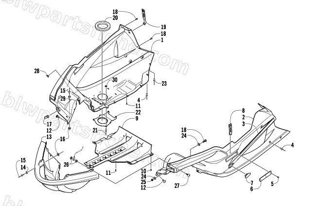 BELLY PAN ASSEMBLY diagram