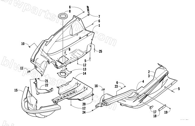 BELLY PAN ASSEMBLY diagram