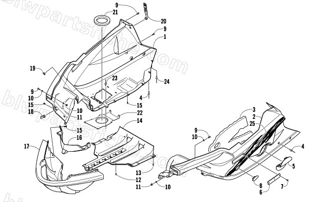 BELLY PAN ASSEMBLY diagram