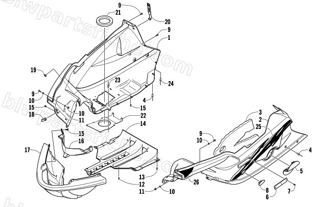 BELLY PAN ASSEMBLY diagram