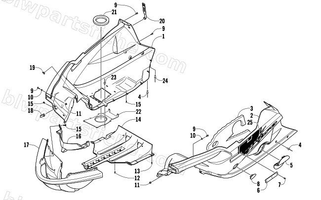 BELLY PAN ASSEMBLY diagram