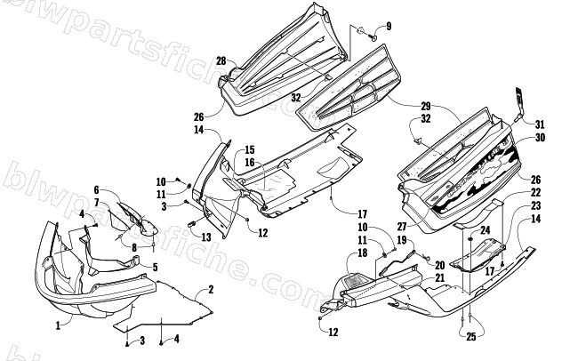 BELLY PAN ASSEMBLY diagram
