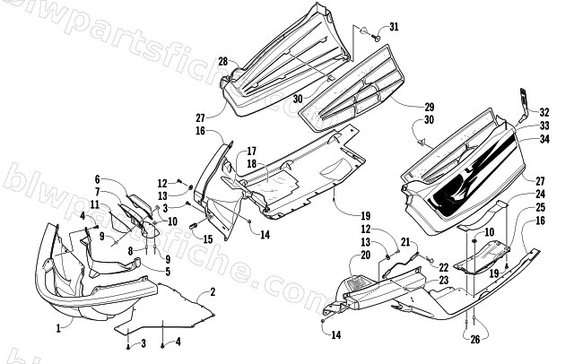 BELLY PAN ASSEMBLY diagram