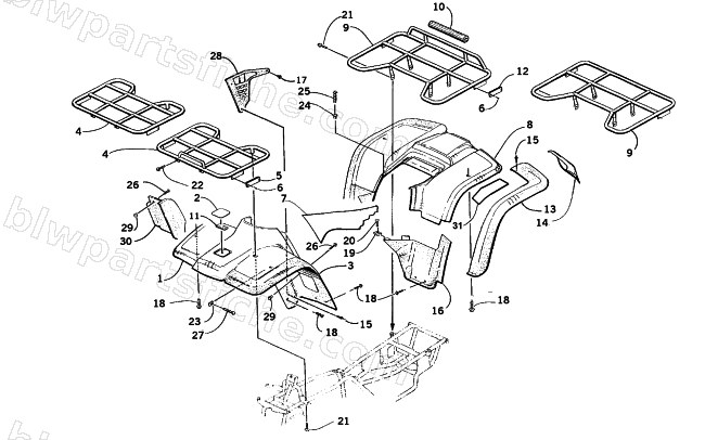 BODY PANEL ASSEMBLY diagram
