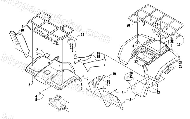 BODY PANEL ASSEMBLY diagram