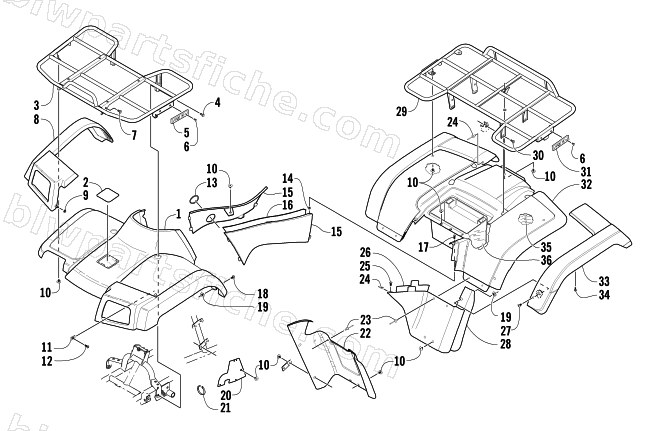 BODY PANEL ASSEMBLY diagram