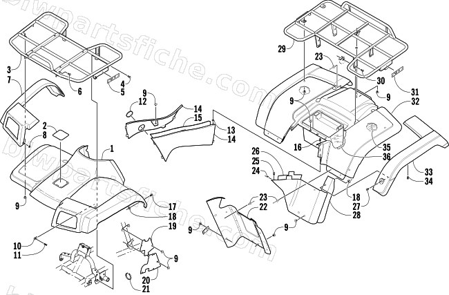 BODY PANEL ASSEMBLY diagram